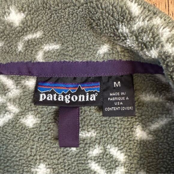 Patagonia Men’s VTG Synchilla Snap-T Fleece Sno Chaparral Sage Green 1994 Sz Med - Picture 4 of 11